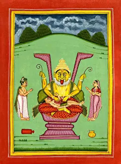 Ornamental Prints: Deity Vishnu as Narasimha