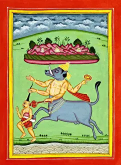 Varaha Prints: Deity Vishnu as Varaha