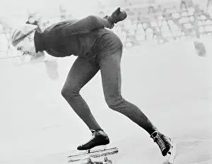 Delbert Lamb in Skating Action