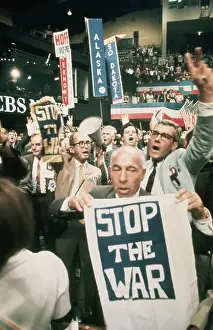 Placard Prints: Delegates Protesting