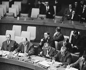 Diplomacy Prints: UN Delegates in Session