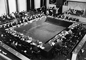 Geneva Prints: Delegates Sitting at Tables