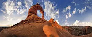 Ecological Conservation Prints: Delicate Arch natural stone arch, Arches-Nationalpark, near Moab, Utah, United States