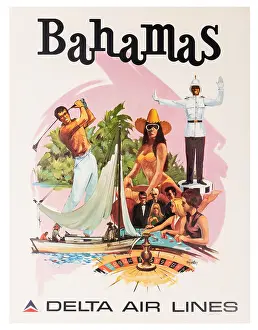 Delta Air Lines Bahamas Poster