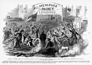 Audience Prints: Demand of Surrender of New Orleans, 1862 Civil War Engraving