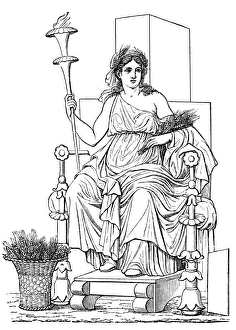 Images Dated 28th February 2017: Demeter, Ceres, Greek goddess
