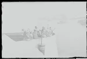 James J Prints: Democratic Leaders Waving from Ship
