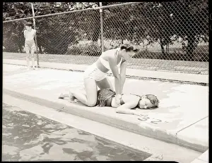 Pool Prints: Demonstration Of Artificial Respiration