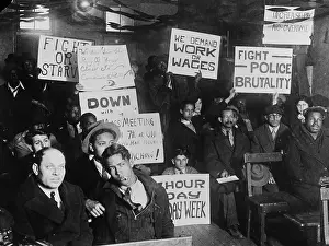 Demonstrators At The Communist Headquarters