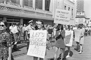 Feminism Prints: Demonstrators at the Miss America Pageant