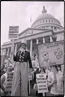 Demonstrators Outside Of Capitol