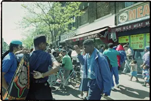 Ethnic Prints: Demonstrators Outside Store
