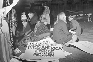 Demonstrators Picketing Miss America Pageant
