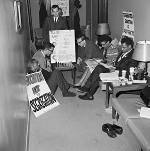 Demonstrators Protest School Segregation
