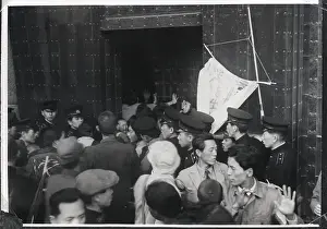 Demonstrator Prints: Demonstrators Storm Gate Of Palace