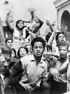 Moroccan Prints: Demonstrators Supporting Exiled Sultan Mohamed V