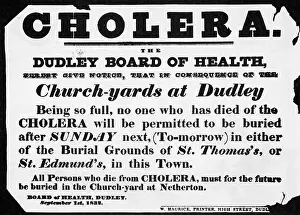 Notice Prints: Denial of Burial to Cholera Victims