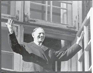 Frederick Ix Prints: Denmark's King Frederick Raising His Arms