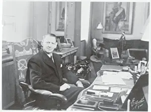 Denmark's King Frederik in His Office