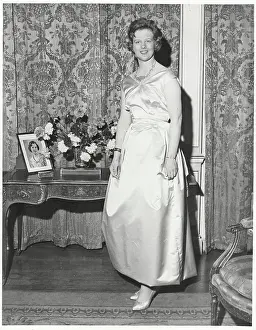Adolescence Prints: Denmark's Princess Margrethe in Ballgown