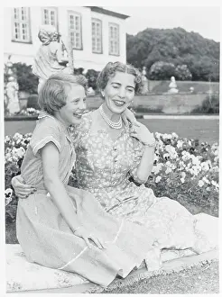 Ingrid Prints: Denmark's Queen with Daughter