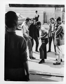 Dennis Hopper And Corey Allen In Rebel Without A Cause