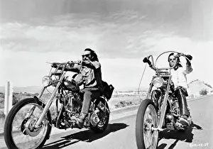 Motorcyclist Prints: Dennis Hopper and Peter Fonda in Easy Rider