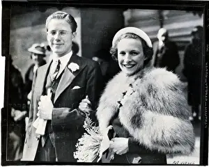 Groom Prints: Dennis Stoll And His New Bride