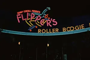 Huty33945 Prints: Denny Cordell Presents Flipper's Roller Boogie Palace, West Hollywood