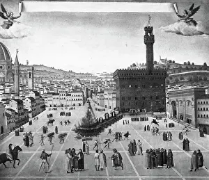 Depiction of Burning of Girolamo Savonarola