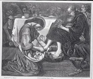 Depiction of Christ Serving His Disciple