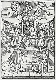 Depiction of Early German Court Scene