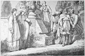 Depiction of Empress Theophano and Otto II with Party