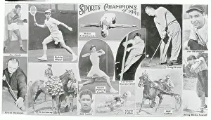 Depiction of Famous Sports Champions of Nineteen Forty One