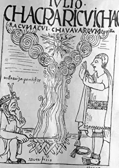 Depiction of Incans Performing Sacrifice