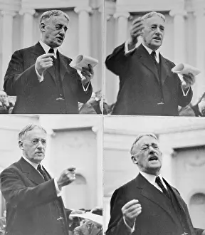 Stimson Prints: Depictions of Henry L. Stimson Speaking to Audience