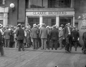 Depositors Waiting for Bank to Open