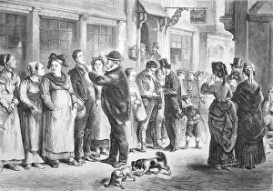 Original Date Prints: Der Dienstbotenmarkt, ein Stellenmarkt fuer Knechte und Maaede