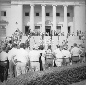 City Hall Prints: Desegregation Protestors Outside Little Rock City Hall