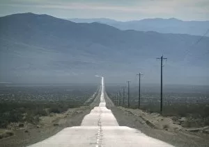Death Valley National Park Collection: Empty desert road