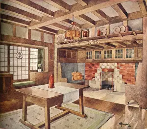 Living Room Prints: Design for Living Room in a Small House, c1900, (1905)