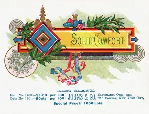 Crest Prints: Design On Solid Comfort Cigar Box