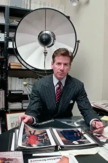 Designer Calvin Klein in His Office