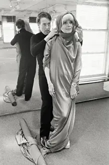 Raw Material Prints: Designer Halston and Carol Channing