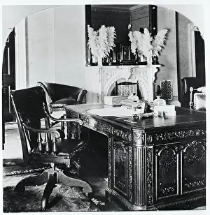 Assassination Prints: Desk Of President Mckinley; White House