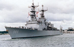 Port Collection: Destroyer USS Deyo arriving in port