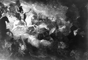 Panel Painting Prints: Destruction of the Beast and the False Prophet by Benjamin West