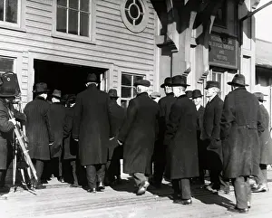 Detainees Awaiting Transport To Ellis Island