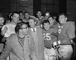 Detroit Lions Celbrating in Locker Room