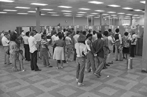 Unemployed People Prints: Detroit Unemployment Line